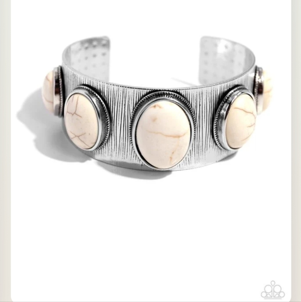 Earthy Echo White Bracelet Western Fashion Jewelry